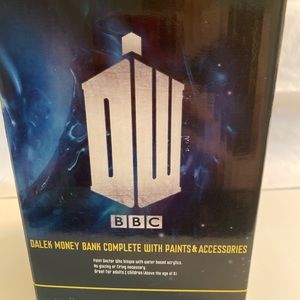 Doctor Who Dalek money bank with accessories
